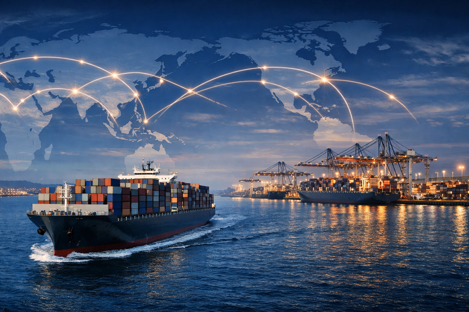 国际海运航线图